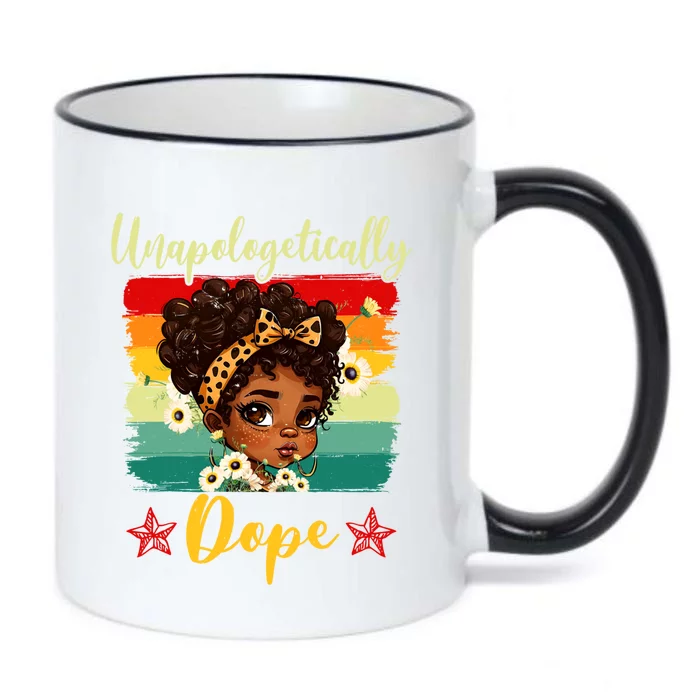 Unapologetically Dope Black History Afro Juneteenth Great Gift Black Color Changing Mug