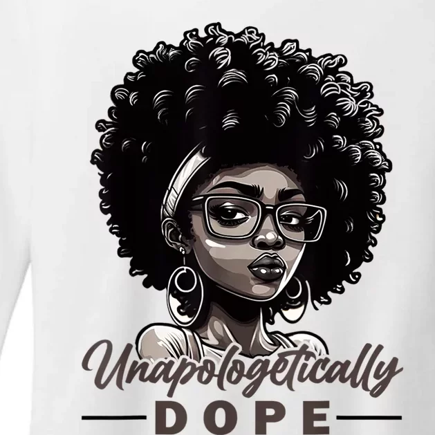 Unapologetically Dope Black History Month African American Womens CVC Long Sleeve Shirt