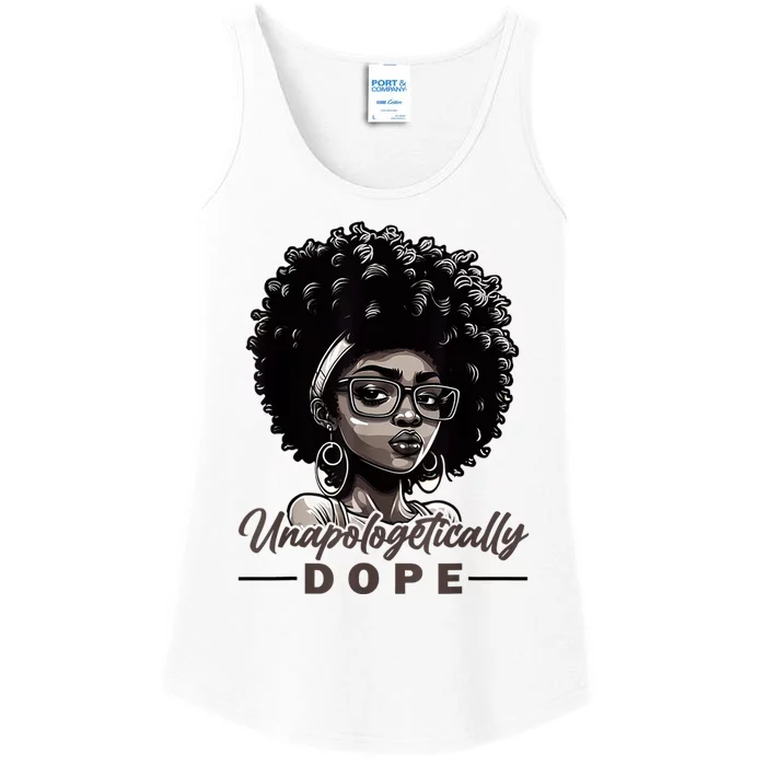 Unapologetically Dope Black History Month African American Ladies Essential Tank