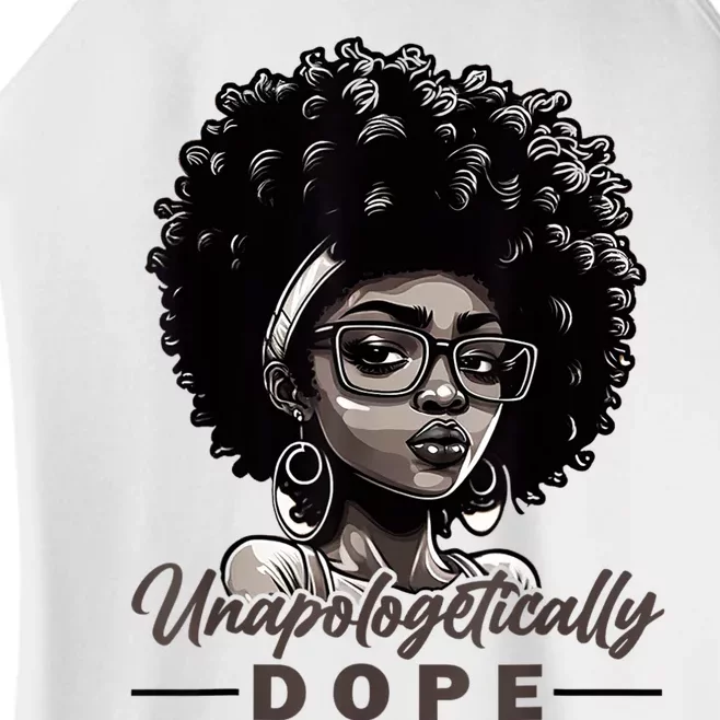 Unapologetically Dope Black History Month African American Women’s Perfect Tri Rocker Tank