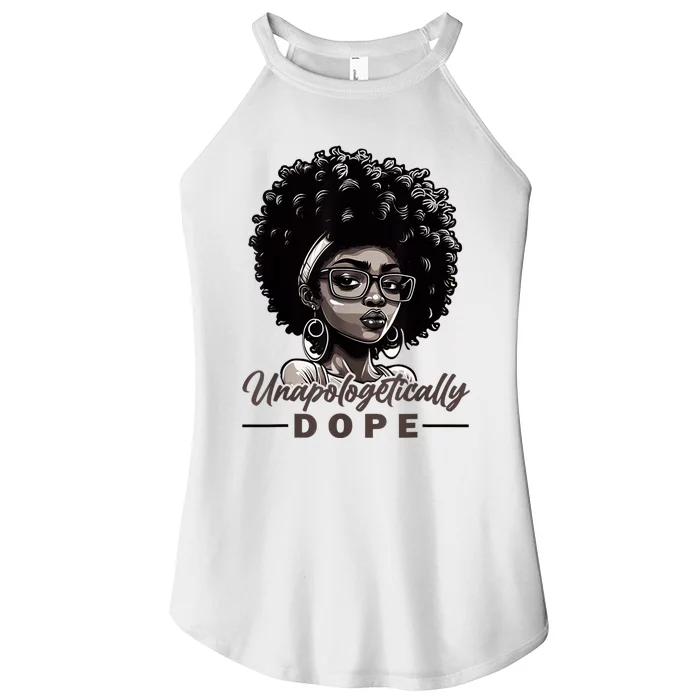 Unapologetically Dope Black History Month African American Women’s Perfect Tri Rocker Tank