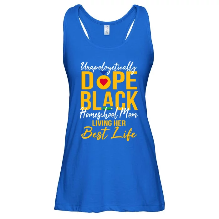 Unapologetically Dope Black Homeschool Mom Afro Pride Bhm Gift Ladies Essential Flowy Tank