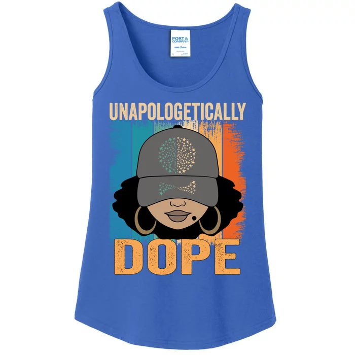 Unapologetically Dope Black History Month Juneteenth Funny Gift Ladies Essential Tank