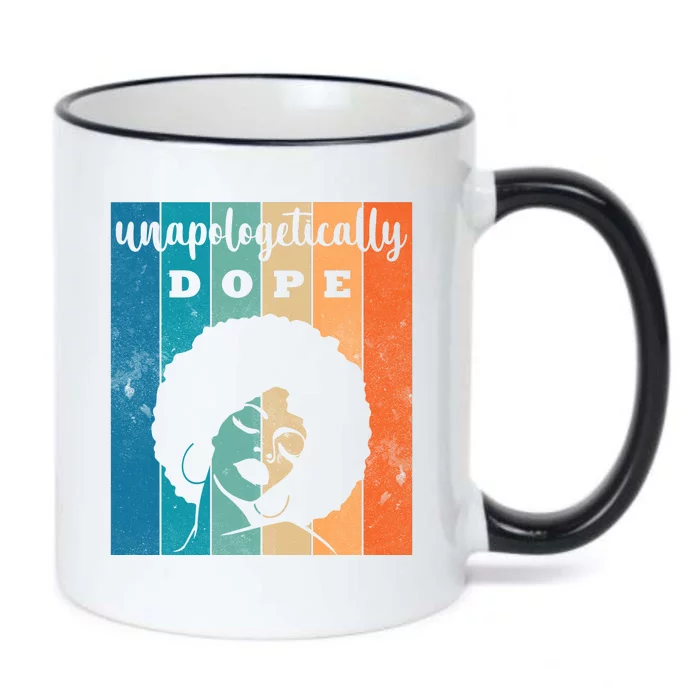 Unapologetically Dope Black Female Black Color Changing Mug