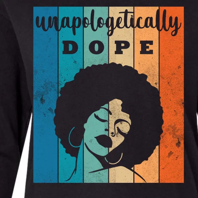 Unapologetically Dope Black Female Womens Cotton Relaxed Long Sleeve T-Shirt