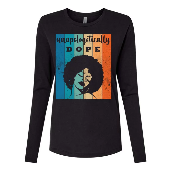 Unapologetically Dope Black Female Womens Cotton Relaxed Long Sleeve T-Shirt