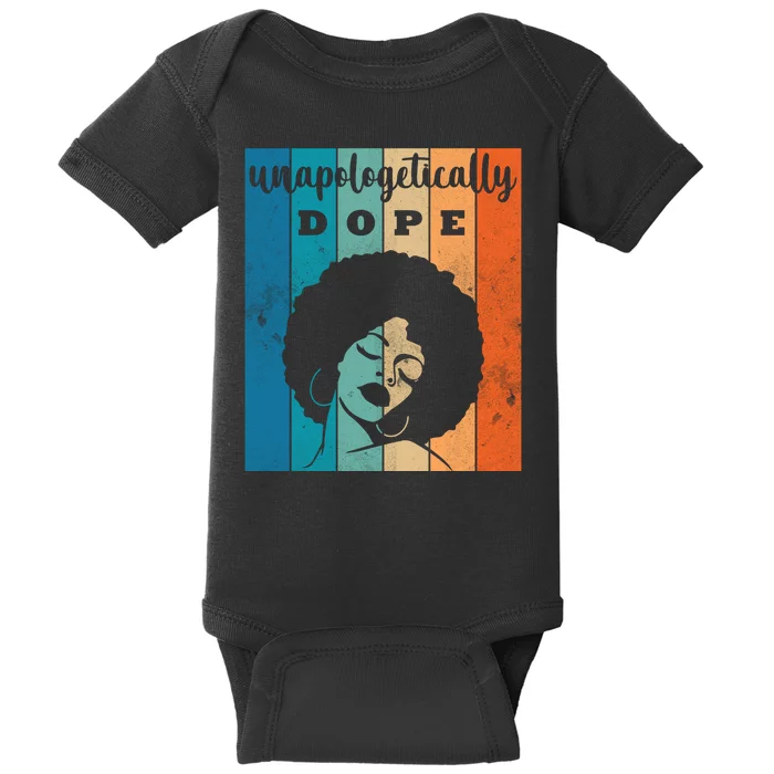 Unapologetically Dope Black Female Baby Bodysuit