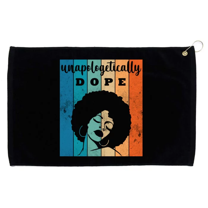 Unapologetically Dope Black Female Grommeted Golf Towel