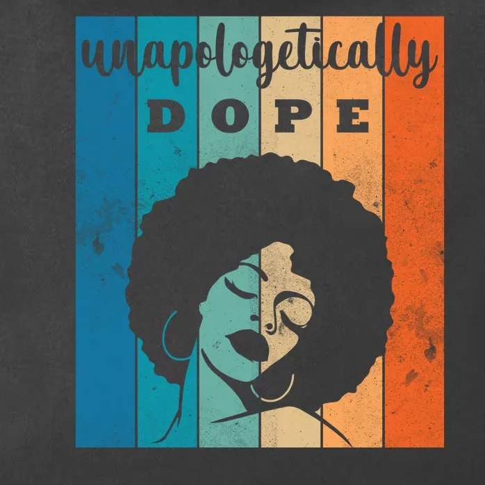 Unapologetically Dope Black Female Zip Tote Bag