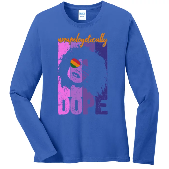 Unapologetically Dope Black Juneteenth 'S Gift Ladies Long Sleeve Shirt