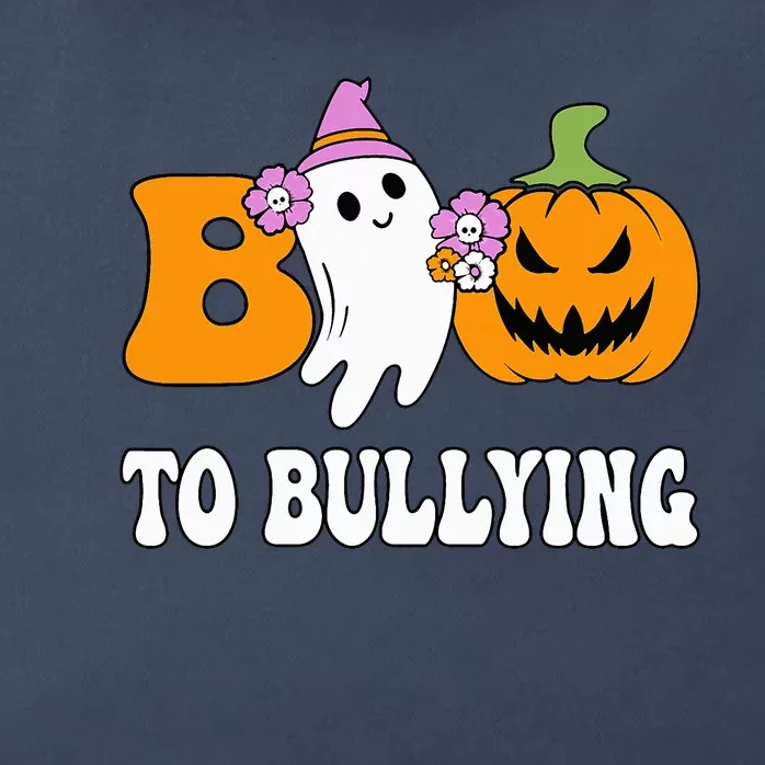 Unity Day Boo To Bullying Awareness Ghost Pumpkin Orange Zip Tote Bag