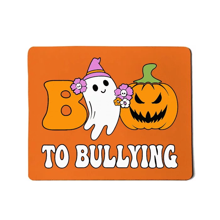 Unity Day Boo To Bullying Awareness Ghost Pumpkin Orange Mousepad