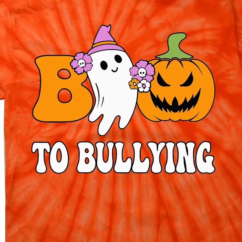 Unity Day Boo To Bullying Awareness Ghost Pumpkin Orange Tie-Dye T-Shirt