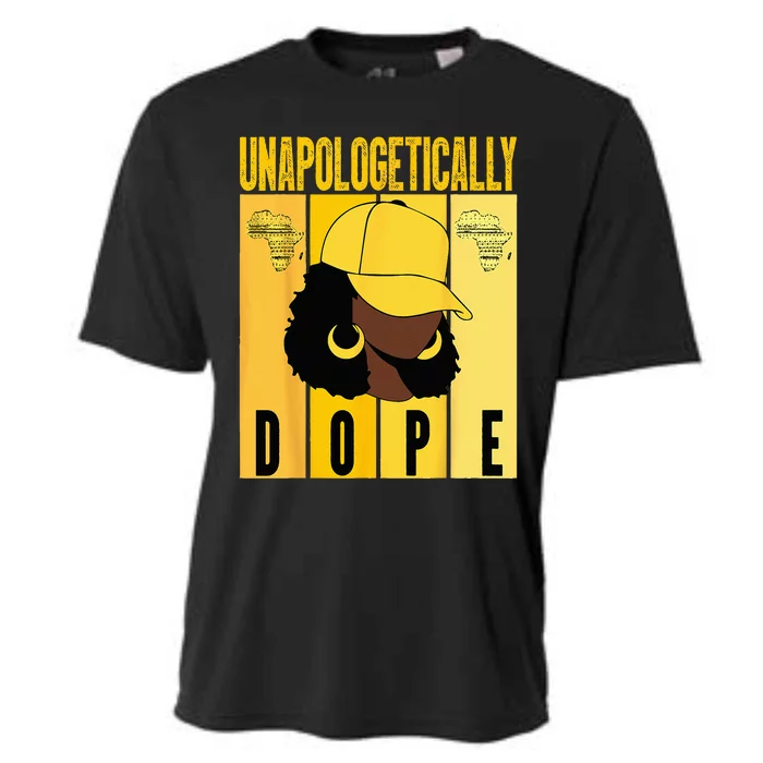 Unapologetically Dope Black History Month African American Cooling Performance Crew T-Shirt