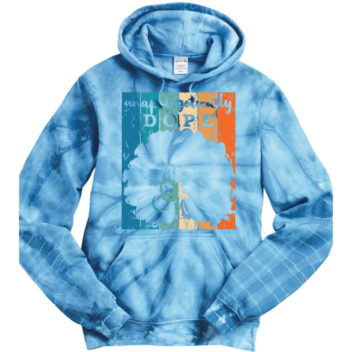 Unapologetically Dope Black History Month African American Short Sleeve Tie Dye Hoodie