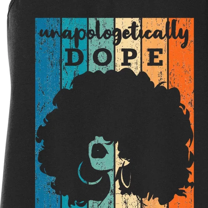 Unapologetically Dope Black History Month African American Women's Racerback Tank