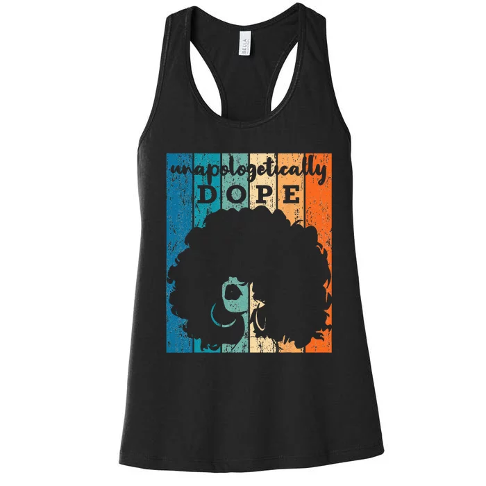 Unapologetically Dope Black History Month African American Women's Racerback Tank