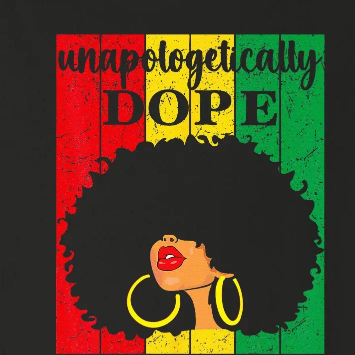 Unapologetically Dope Black History Month Juneteenth Toddler Long Sleeve Shirt