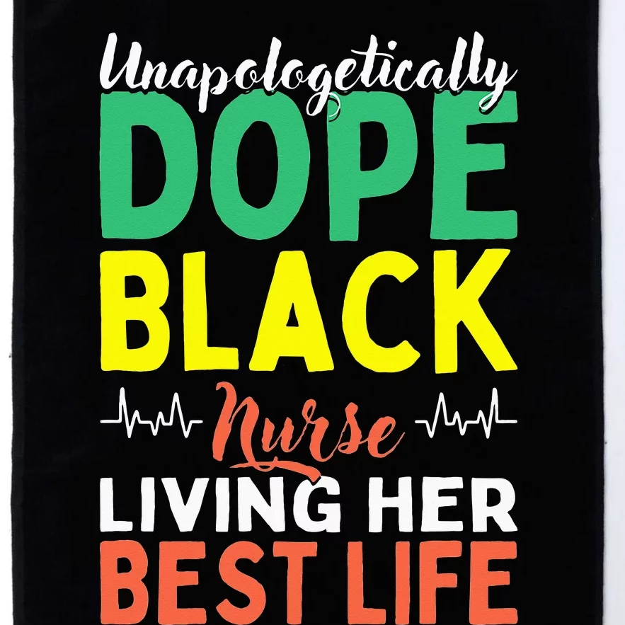 Unapologetically Dope Black Nurse African American Nursing Platinum Collection Golf Towel