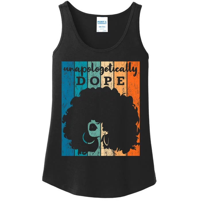 Unapologetically Dope Black History Month African American Ladies Essential Tank