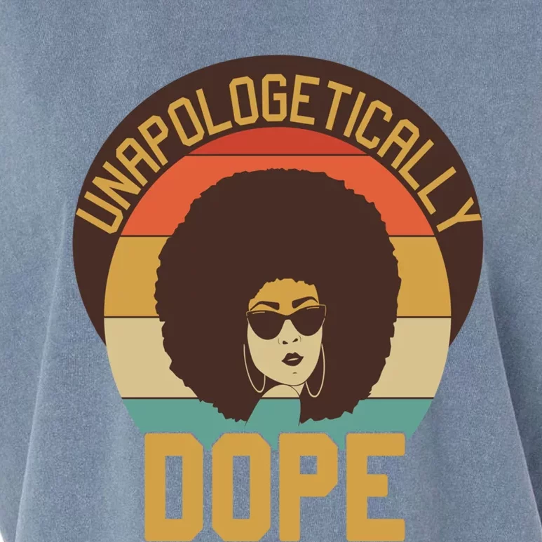 Unapologetically Dope Black Afro Hair Retro Gift Garment-Dyed Women's Muscle Tee