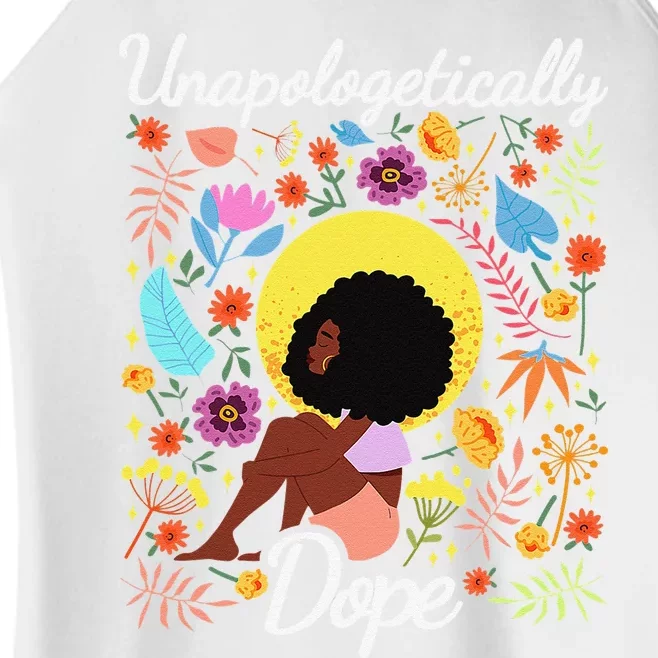 Unapologetically Dope Black History Month African American Women’s Perfect Tri Rocker Tank