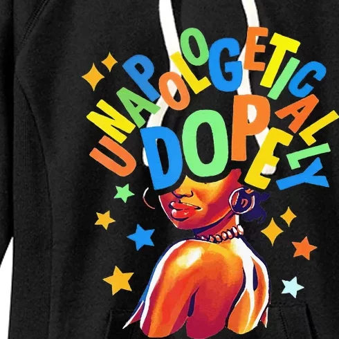 Unapologetically Dope bhm frican American Women's Fleece Hoodie