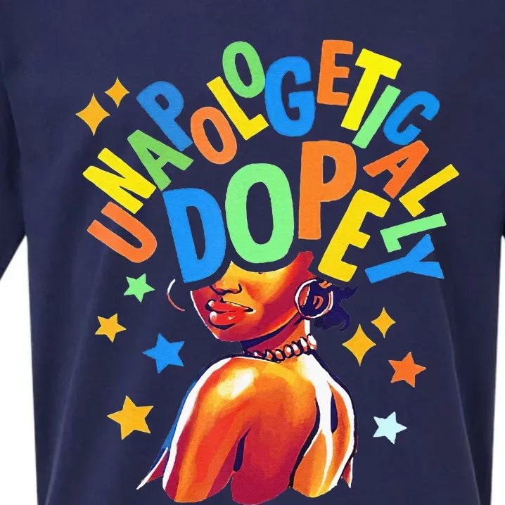 Unapologetically Dope bhm frican American Sueded Cloud Jersey T-Shirt