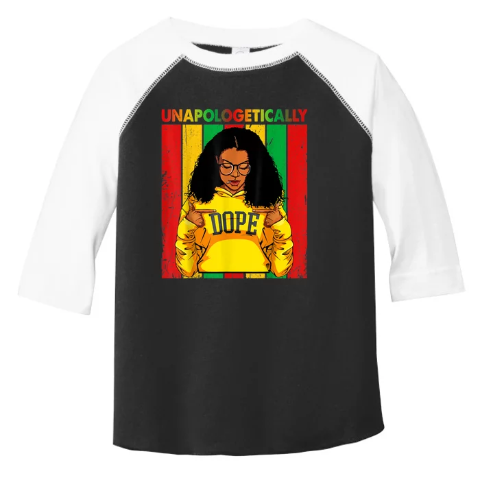 Unapologetically Dope Black Pride Melanin African American Toddler Fine Jersey T-Shirt