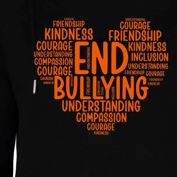 Unity Day Bullying Prevention Choose Kindness Womens Funnel Neck Pullover Hood