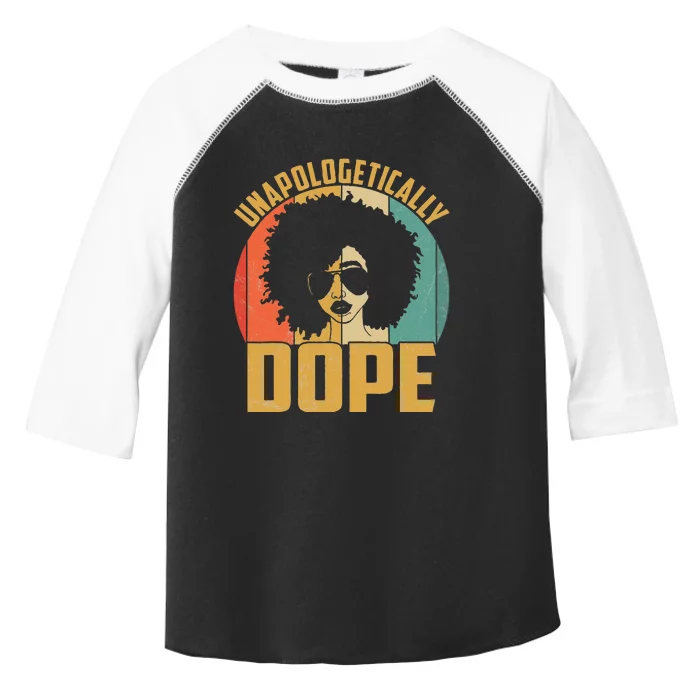 Unapologetically Dope Black Pride Melanin African American Toddler Fine Jersey T-Shirt