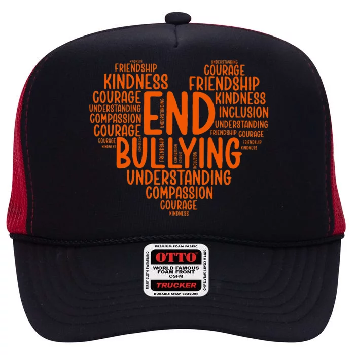 Unity Day Bullying Prevention Choose Kindness High Crown Mesh Trucker Hat