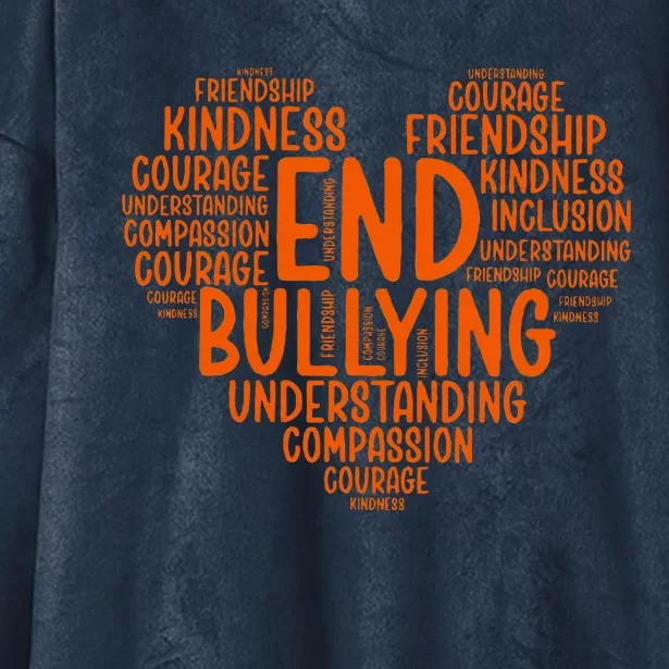 Unity Day Bullying Prevention Choose Kindness Hooded Wearable Blanket