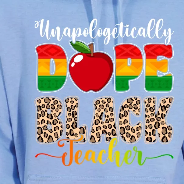 Unapologetically Dope Black Teacher Juneteenth African Pride Great Gift Unisex Surf Hoodie