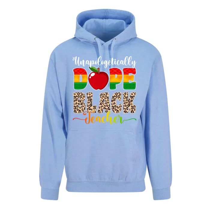 Unapologetically Dope Black Teacher Juneteenth African Pride Great Gift Unisex Surf Hoodie