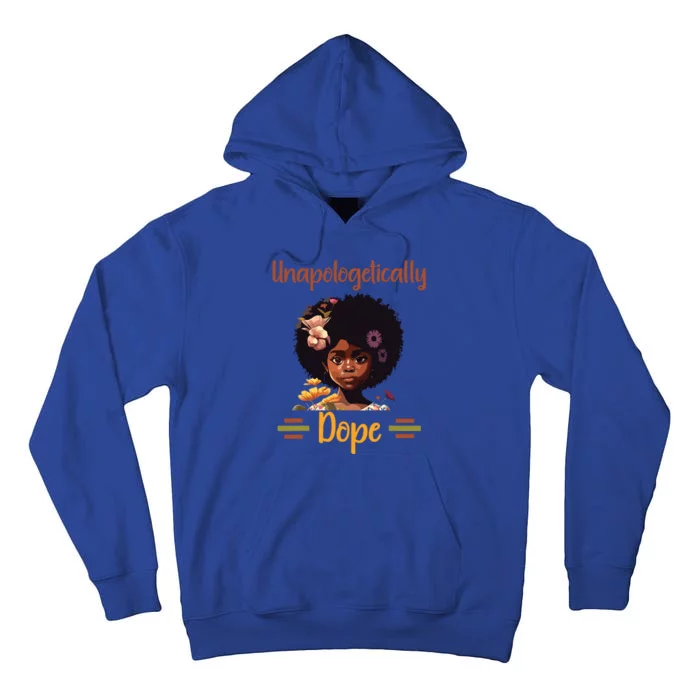 Unapologetically Dope Black Afro Girl Black History Month Tall Hoodie