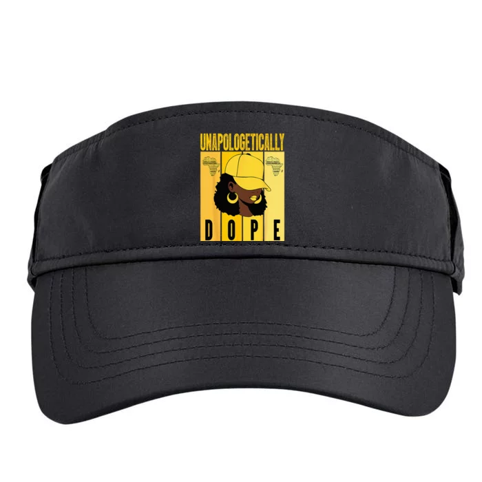 Unapologetically Dope Black History Month African American Adult Drive Performance Visor