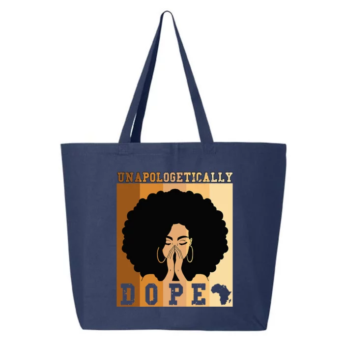 Unapologetically Dope Black History Month African American 25L Jumbo Tote