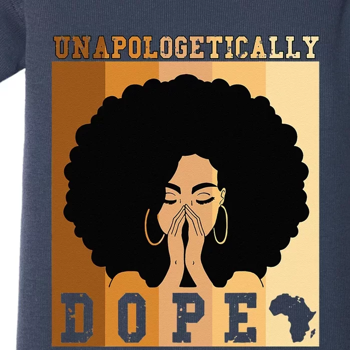 Unapologetically Dope Black History Month African American Baby Bodysuit