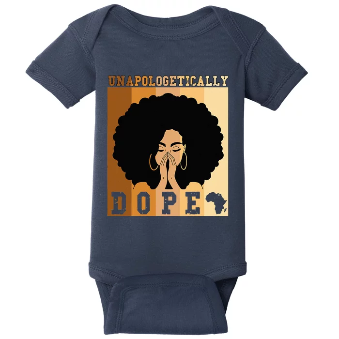 Unapologetically Dope Black History Month African American Baby Bodysuit