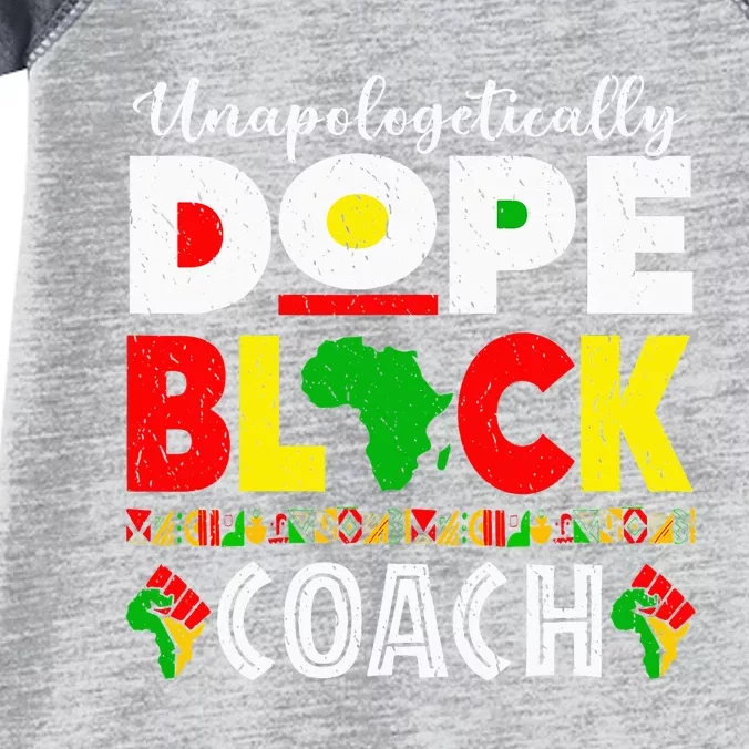 Unapologetically Dope Black Coach African Juneteenth Infant Baby Jersey Bodysuit