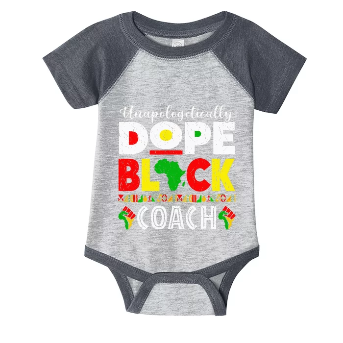 Unapologetically Dope Black Coach African Juneteenth Infant Baby Jersey Bodysuit