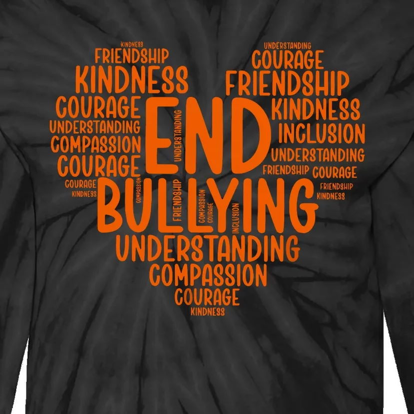 Unity Day Bullying Prevention Choose Kindness Tie-Dye Long Sleeve Shirt