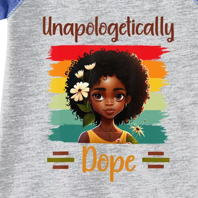 Unapologetically Dope Black Afro Black History Month Infant Baby Jersey Bodysuit