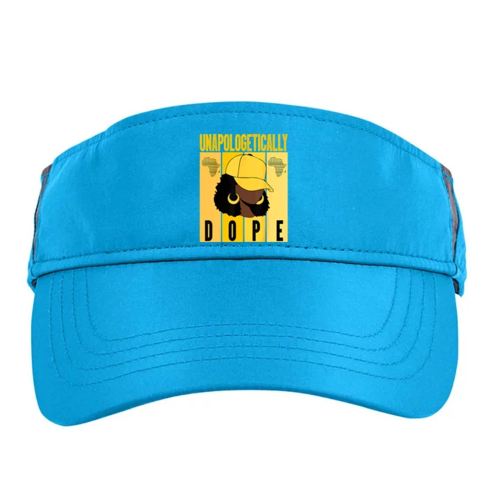 Unapologetically Dope Black History Month African American Adult Drive Performance Visor