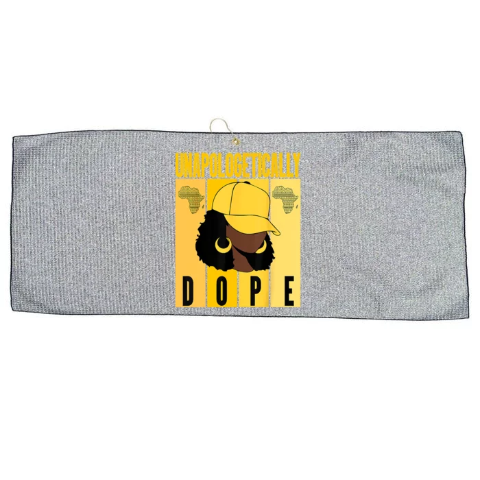 Unapologetically Dope Black History Month African American Large Microfiber Waffle Golf Towel