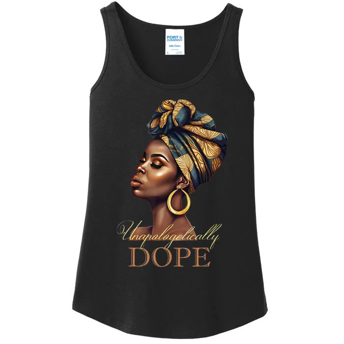 Unapologetically Dope Black Woman Black History Month Ladies Essential Tank