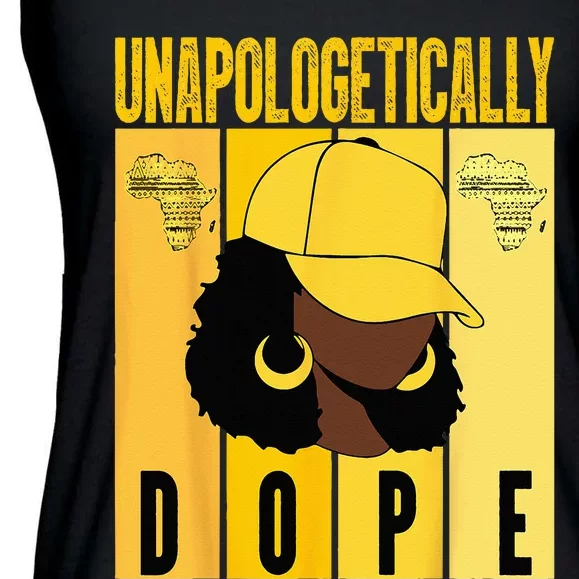 Unapologetically Dope Black History Month African American Ladies Essential Flowy Tank