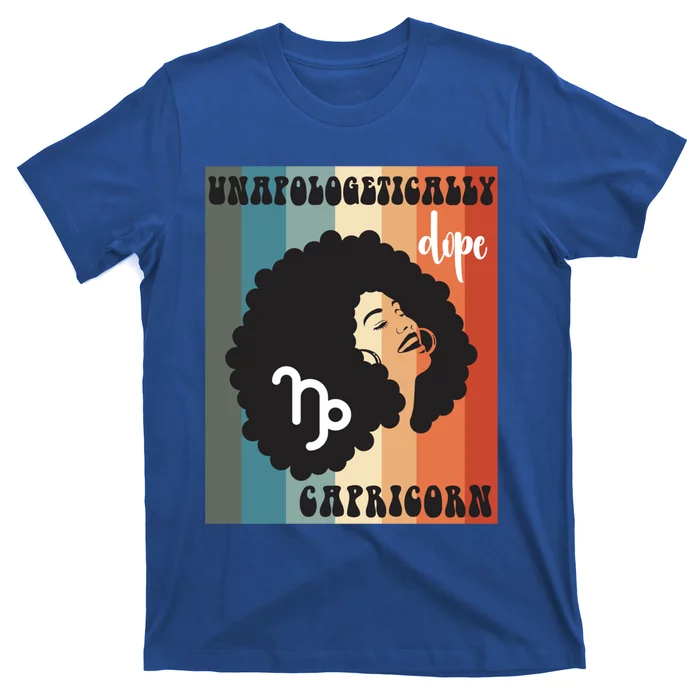 Unapologetically Dope Capricorn Black Zodiac Retro Meaningful Gift T-Shirt