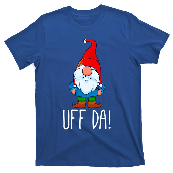 Uff Da Christmas Swedish Tomte Garden Gnome Xmas God Jul Cool Gift T-Shirt